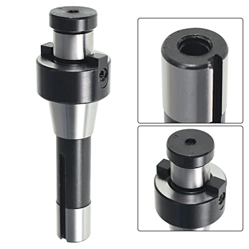 1Inch R8 Shank Shell Mill Arbor Adapter, 7/16 Inch - 20 Rear Pull Tail Wire Face End Mill Cutter, Replacement for Bridgeport Machine