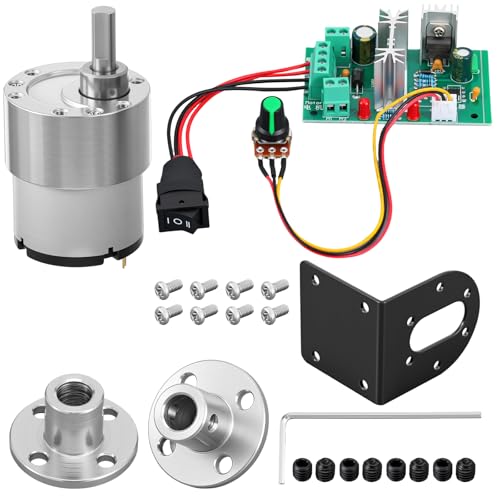 Copkim 12V DC Geared Motor Kit, 600rpm - style: 600rpm