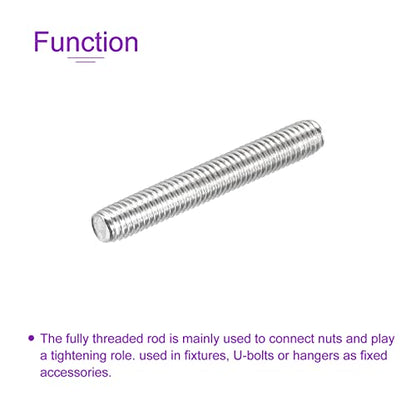 DMiotech 20 Pack M5 x 35mm Fully Threaded Rod 304 Stainless Steel Right Hand Threads Rod Bar Studs Clamps and U-Bolts - size: M5 x 35mm