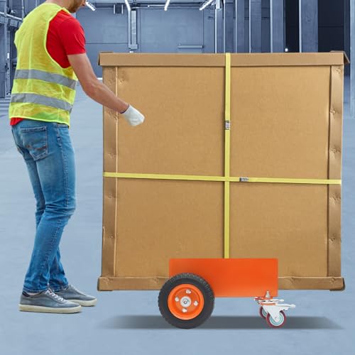 Heavy Duty Panel Cart with Pneumatic Wheels, 661lbs Capacity Alloy Steel Carrier Cart for Drywall, Sheet Metal, Plywood, Glass 2 Lockable Swivel Wheels