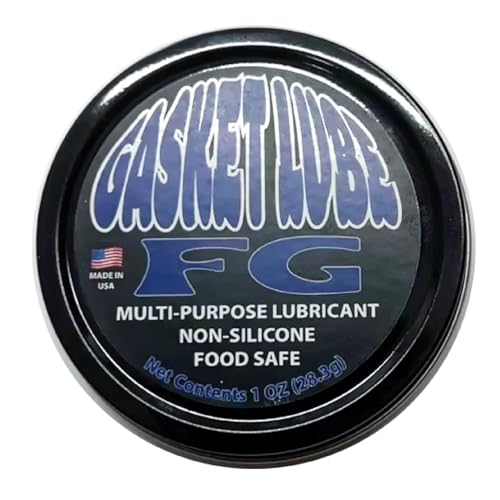 GasketLube FG – Food Grade Non-Silicone Lubricant for O-Rings, Gaskets & Seals | Smooth Gel Sanitary Grease for Beverage, Espresso & Food Equipment 1oz jar