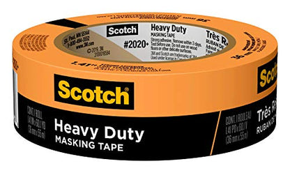 Scotch Heavy Duty Masking Tape, 1.41 in x 60.1 yd, 2020+-36AP, 1 roll - size: 1.41" Width, style: 1 Roll