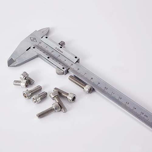 M8 x 60mm 65mm 70mm 75mm 80mm Socket Head Cap Screws Bolts, Stainless Steel 304, Metric Allen Hex Drive, Bright Finish, Fully Threaded, Assortment Kit 15PCS - size: Hex Socket Head M8x60-80mm