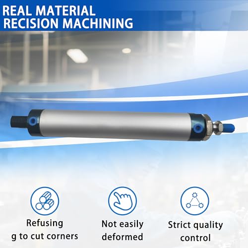 CG WEITENG Pneumatic Mini Pneumatic Cylinder MAL Single Rod Aluminum Double Acting Pneumatic Cylinder 40mm Bore 150mm Stroke(MAL40x150) - color: MAL-40 mm, size: 150 mm