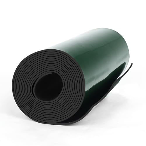 HooTown Adhesive Solid Rubber Strips, Self Neoprene Rubber Sheet Rolls Seal - size: 8”Wide x 120”Long, style: 1/16" Thick Adhesive
