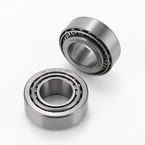 XIKE 2 Pcs 33208 Tapered Roller Bearings 40x80x32mm Cone and Cup Set. - size: 33208 40x80x32mm