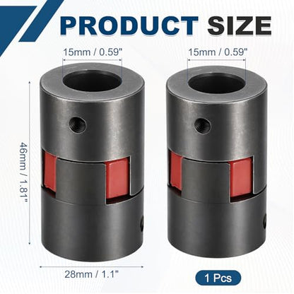 MECCANIXITY Flexible Coupling Coupler Set 19/32" to 19/32" L050 L-Jaw - size: 19/32" to 19/32"