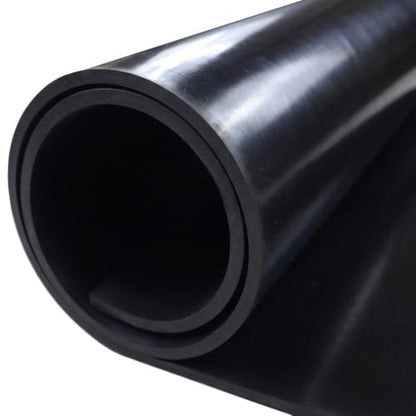 EPDM Rubber Sheet, Black, 60A, 0.250" x 36" x 48" - size: 48 x 36 x 0.25 in.