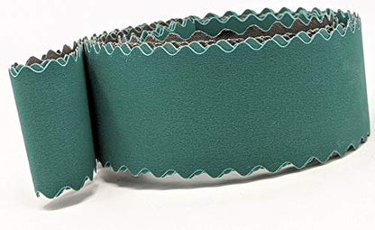 2X72 Knife Maker's Scalloped Edge Sanding Belts Extra Flexible Finishing Belts fit 2X72 Belt Sander Great for odd Shapes and Knife Handle Contours (400 Grit 3 Pk.)