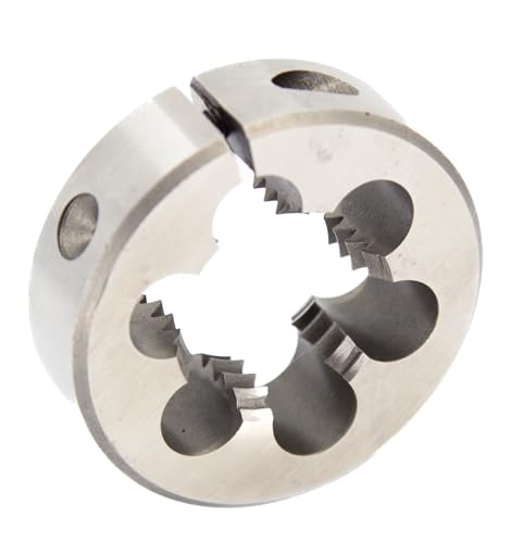 Drill America 3/4"-11-1/2 2" OD HSS NGH Garden Hose Round Die with Matching Die Handle (Wrench), Die Stock - size: 3/4" NGH, style: 2" OD