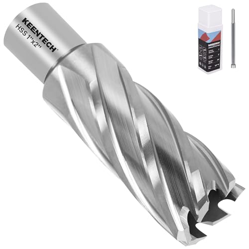 KEENTECH M2AL HSS Annular Cutter,1 Inch Diameter x 2 Inch Depth - size: 1" dia, style: 2" depth
