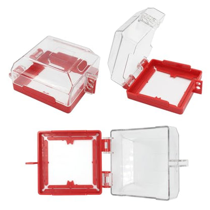 2 Pack Emergency Stop Push Button Cover Lockout,Removable Base - color: 2 Pack Push Button Lockout Box