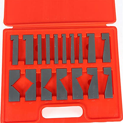 17Pcs 3" x 1/4" Accuracy Ground Angle Block 0 to 45 Degree Set Machinist Toolmaker .0003