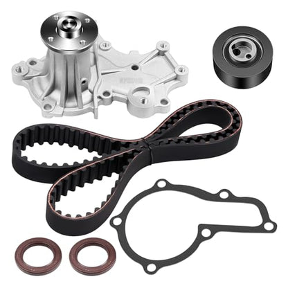 ECCPP Engine Timing Belt Kit with Water Pump Compatible for Chevrolet