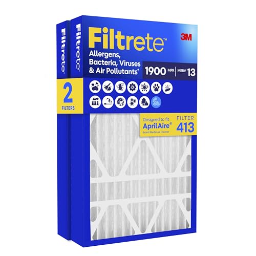 Filtrete 16x25x4 Air Filter, MERV 13, MPR 1900, HVAC Filters - style: 413