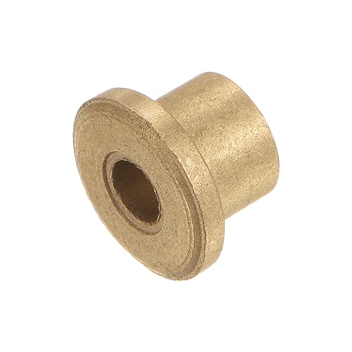 HARFINGTON 8pcs Flange Bearing Sleeve 4mmBore,8mmOD,8mm L,Bronze Bushing - size: 4mm x 8mm x 8mm