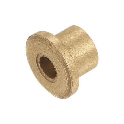 HARFINGTON 8pcs Flange Bearing Sleeve 4mmBore,8mmOD,8mm L,Bronze Bushing - size: 4mm x 8mm x 8mm