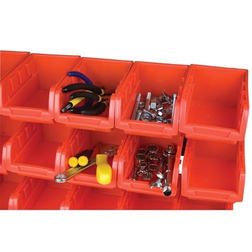 Performance Tool W5186 15-Bin Table Top Storage Organizer Rack - style: 15-Bin Table Top Storage Rack