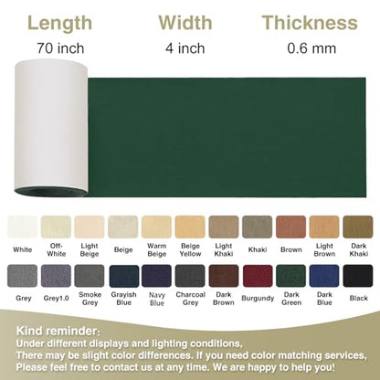 Gheeidau Canvas Repair Tape 4×70 Inch Waterproof Self-Adhesive Fabric Repair Patch for Repairing Boat Covers,Tents,Patio Umbrellas,Car Seats,Luggage,Sofas.(Dark Green) - color: Dark Green, size: 4"×70"