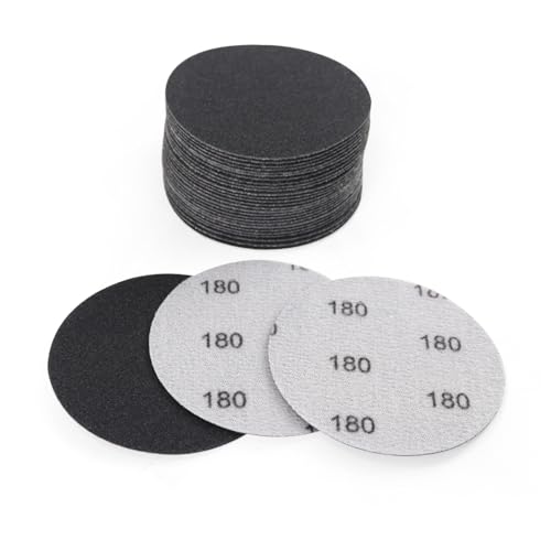MAXMAN 3" Sanding Discs, 180 Grit Hook & Loop Sandpaper, Silicon Carbide - style: 180 Grit