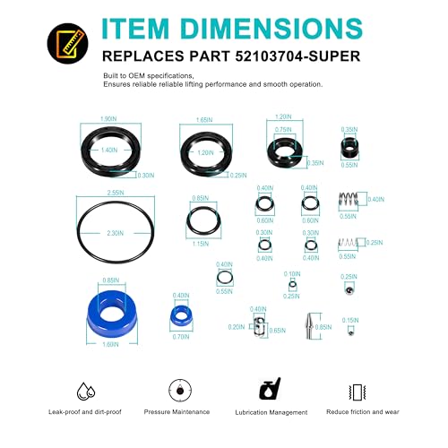 52103704-SUPER Seal Kit for Bishamon BS-55 BS-65 Pallet Jack