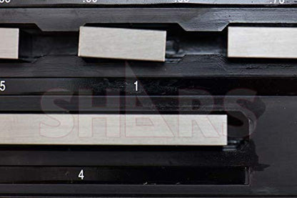 Shars Grade AS-2 Rectangular Gage Block Set, 81 Pieces - size: Grade AS-2 303-5308C