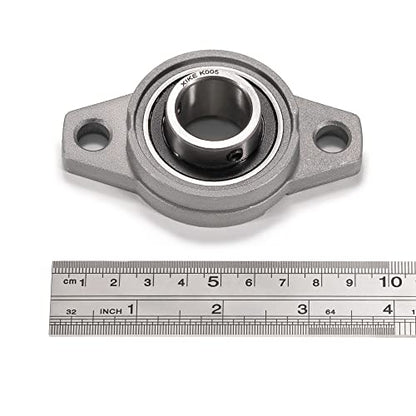 XIKE 4 Pcs KFL005 Mounted Pillow Block Bearings Bore 25mm/0.98inch. - size: KFL005 Bore 25 mm
