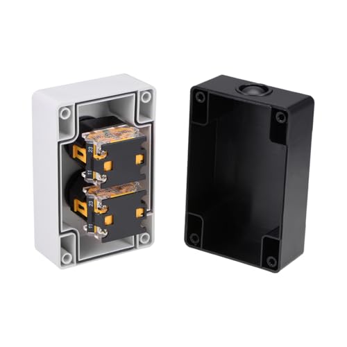 uxcell Push Button Switch Station Momentary NC NO Red Green Switches 415V 10A