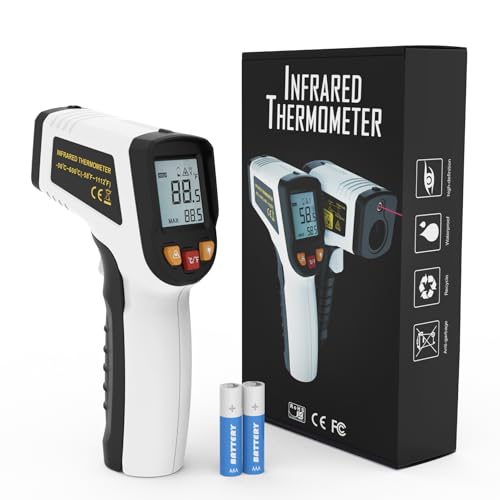 KNINE OUTDOORS Infrared Thermometer Gun, -58℉ to 1112℉ - color: White