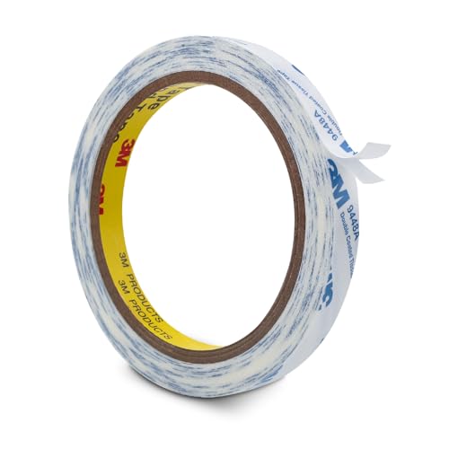 3M Double Coated Tissue Tape 9448A 0.39”x 32.8 Ft 1 Pack for Crafts - size: 0.39”x 32.8 Ft