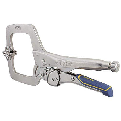 IRWIN VISE-GRIP Welding Pliers, Fast Release, C-Clamp with Swivel Pads, 11-Inch (IRHT82586) - size: 11", style: Pliers w/ Swivel Pads (New)