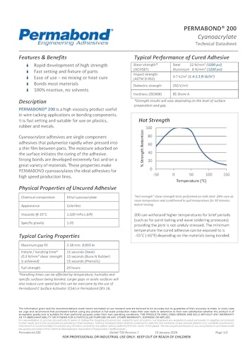 Maven Adhesive Kits (Permabond 200) High Viscosity Cyanoacrylate Adhesive, Fast-Setting Professional Grade CA Glue (Glue + Accelerator, 1oz) - style: Glue + Accelerator