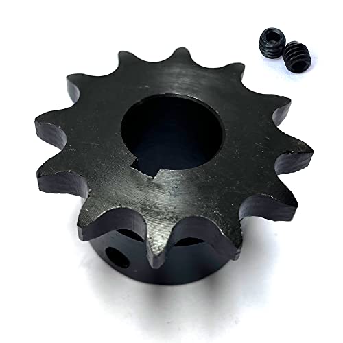 #40 Roller Chain Sprocket B Type 3/4" Bore Rust Prevention Hardened 12 Tooth - size: 3/4" Bore 12 Tooth, style: Apply #40 Roller Chain