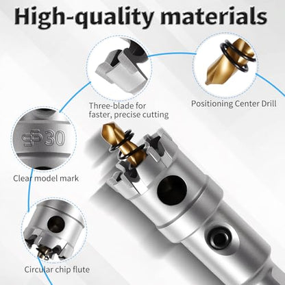 20mm TCT Hole Saw, 0.79", Heavy Duty Titanium Pilot Drill Bit - size: Φ20