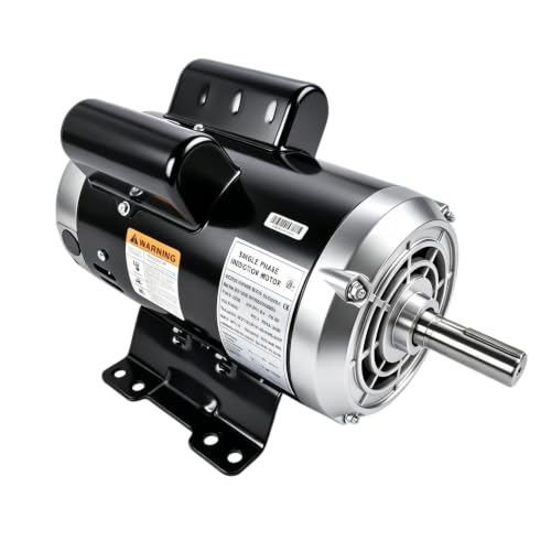 6.4 HP Electric Air Compressor Motor, 3450 RPM, Single Phase, 240V - size: 6.4 HP