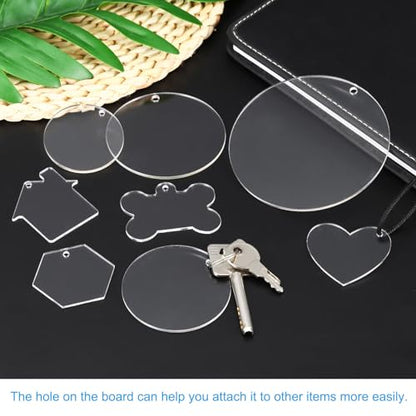 PATIKIL 1.2" Dia. Acrylic Circles, 30 Pack Round Clear Plastic Sheet Ornament Cake Disk Transparent Blank Sign Decoration for Crafting Painting DIY Christmas - size: 1.2"