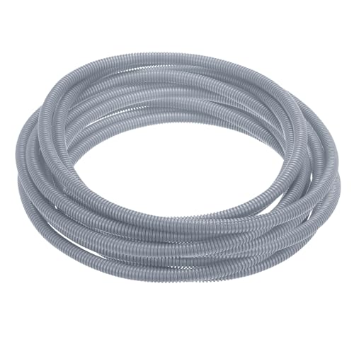 MECCANIXITY Plastic Split Wire Loom Tubing 1/2"(12mm) ID 50FT(15m), Gray - color: Gray, size: 1/2"(12mm) ID x 50FT(15m)