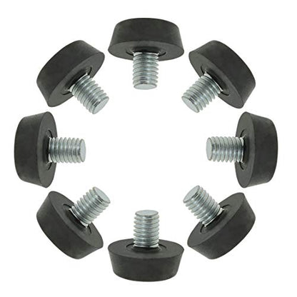 uxcell Metric M8 x 1.25 Furniture Glide Leveling Feet Adjustable Leveler Floor Protector for Table Desk Cabinet Leg 8 Pack - size: M8 x 10 x 22mm