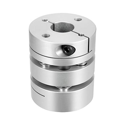 uxcell 14mmx17mm Clamp Tight Motor Shaft 2 Diaphragm Coupling Coupler - size: 14-17mm