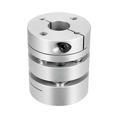 uxcell 14mmx17mm Clamp Tight Motor Shaft 2 Diaphragm Coupling Coupler - size: 14-17mm