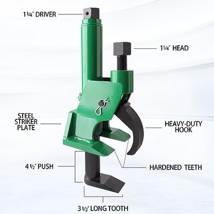 Manual Tire Bead Breaker, Adjustable Hammer Tires Changer Fit for 38 and 42 inches Tire Operation, ATV, Golf Cart, Tractors, Trucks, Heavy Duty Tires Repair (Green(Manual)) - color: Green(Manual)