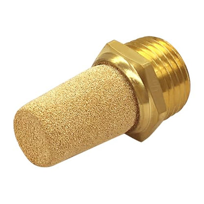 Uenede Brass 1/2" NPT Male Air Pneumatic Mufflers, 3PCS - size: 1/2"NPT Male-3PCS