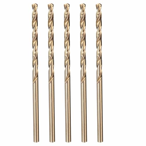 5pcs Drill Bit 1/8" Diameter 3.175mm M35 5% Cobalt HSS for Metal - size: 1/8" (3.175mm)