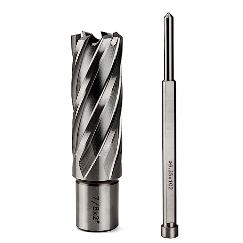 OSCARBIDE 7/8" x 2" HSS Annular Cutter 3/4" Weldon Shank Mag Drill Bit