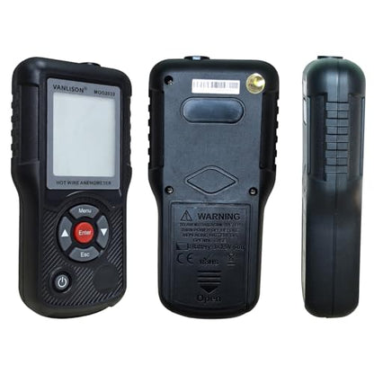 Thermal Anemometer –MOG2033 Handheld CFM CMM Air Flow Meter with Sunlight Readable Backlit LCD, High-Precision Wind Speed Gauge for HVAC Ducts Vents, Telescopic Probe, Temperature