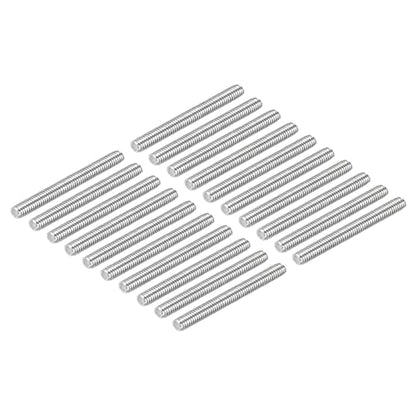 DMiotech 20 Pack M4 x 40mm Fully Threaded Rod 304 Stainless Steel Right Hand Threads Rod Bar Studs Clamps and U-Bolts - size: M4 x 40mm