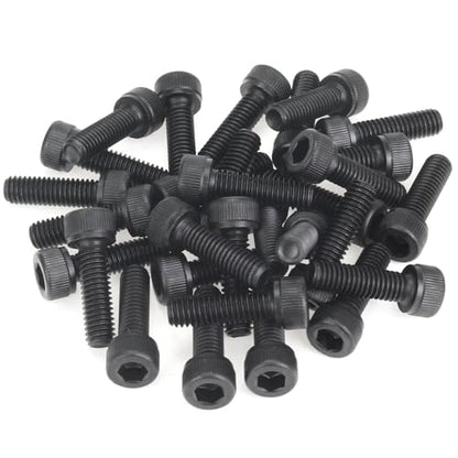 35 Pieces M6 x 20mm Socket Head Cap Screws, Thread Pitch 1.0mm, Sutemribor M6 Black Screws, 12.9 Grade Alloy Steel, Black Oxide Finish, Fully Threaded - size: M6 x 20mm, style: Socket Head