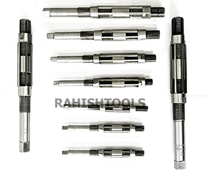 Adjustable Hand Reamer Tool HV to H16 Sizes - 1/4" to 2-7/32” Reaming Tool for Precise Hole Finishing with Carbon Steel Blades - Hand Tools Reamers for Metal & Wood - 6.35mm - 56.35 mm - size: HV to H16 - 20Pcs
