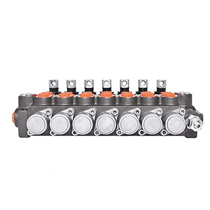 ALL-CARB Hydraulic Directional Control Valve Hydraulic Valve Double Acting Valve 7 Spool 11GPM 3625PSI SAE Ports for Small Tractors Tractors Loaders Log Splitters
