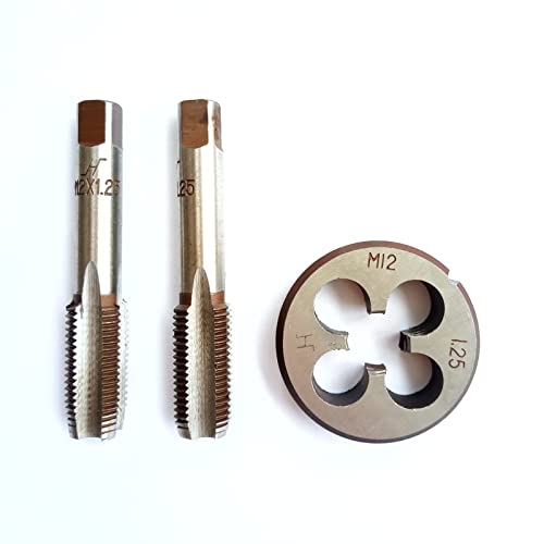 AtticZone M12 x 1.25 Metric Hand Thread Tap and Die Set, Right Hand - size: M12x1.25